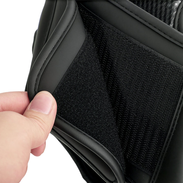 Capacete de Boxe Capacete MMA com Correia Ajustável Protetor de Cabeça para Grappling Sparring Artes Marciais Karate Tamanho L Vermelho e Preto