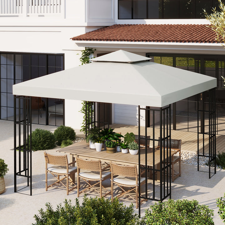 Substituição do Telhado para o Pavilhão 3x3m Poliéster Creme