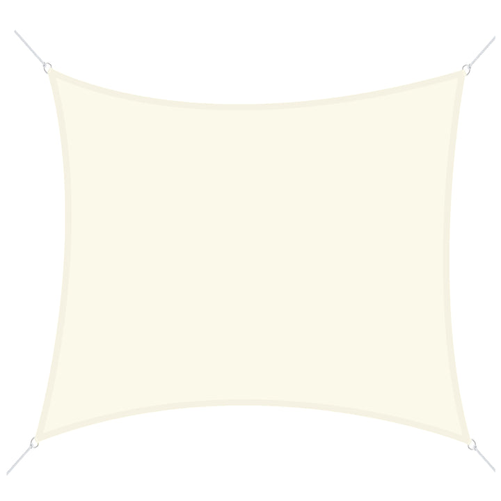 Toldo vela tretangular 3x3 para varanda jadim Proteção UV resistente à água creme