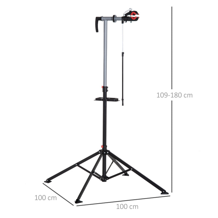 Suporte Tipo Cavalete para Reparação de Bicicletas - Tubo PP + aço Q195 - 65,5x50x109-180 cm
