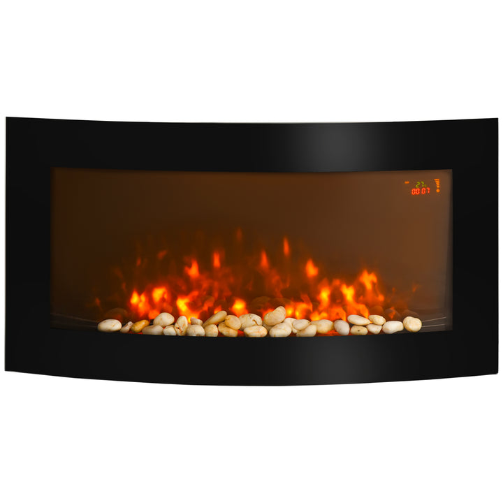 Lareira Elétrica tipo Aquecedor de Parede 1000 W / 2000 W - 88,5 x 13,5 x 56 cm