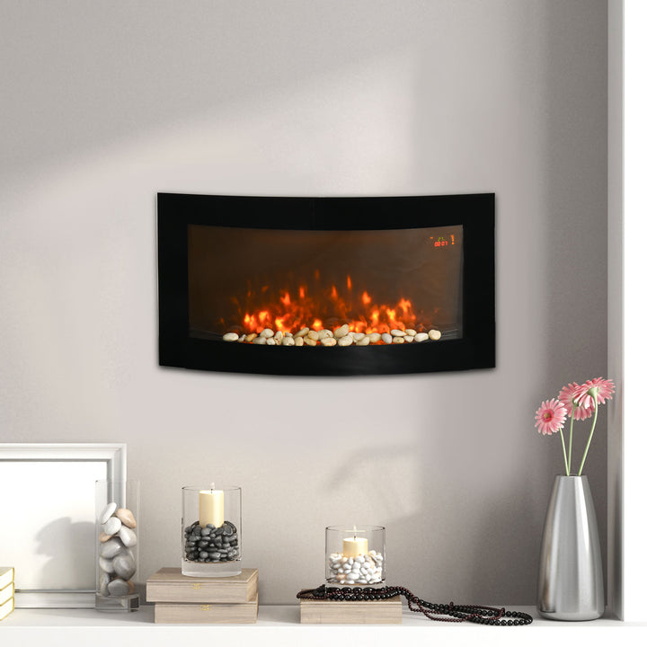 Lareira Elétrica tipo Aquecedor de Parede 1000 W / 2000 W - 88,5 x 13,5 x 56 cm