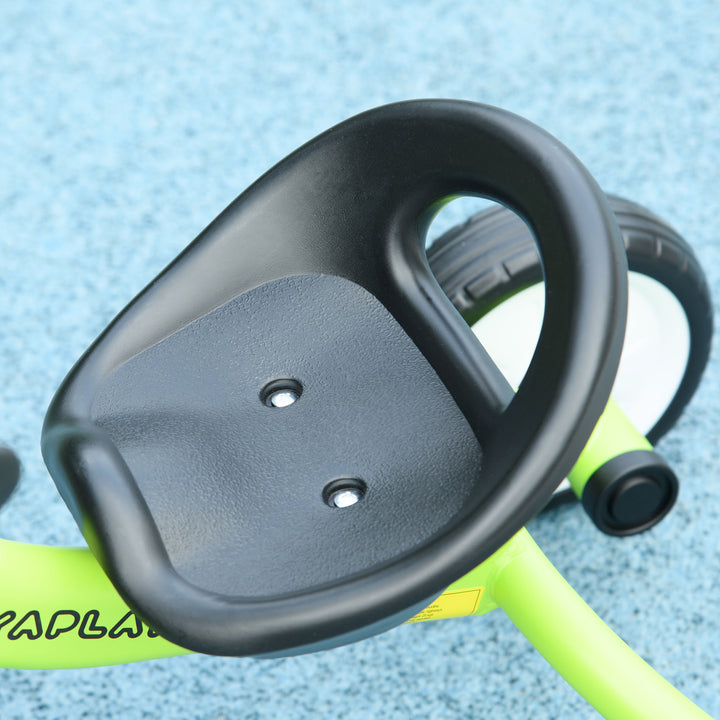 Triciclo para Crianças de 2 a 5 anos Triciclo Infantil com Assento Ajustável Cesta Buzina e Pedais e 3 Rodas Carga Máxima 25 kg 70,5x53x58 cm Verde e Preto