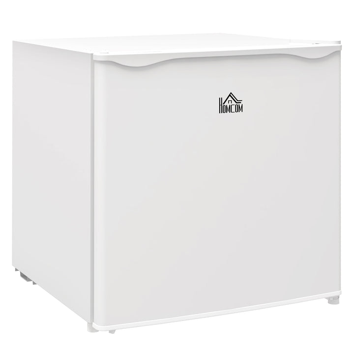 Mini Congelador Vertical 35 L Congelador Pequeno Silencioso com Porta Reversível Temperatura Ajustável e Prateleira Amovível para Casa Escritório 47x44,2x48,8 cm Branco
