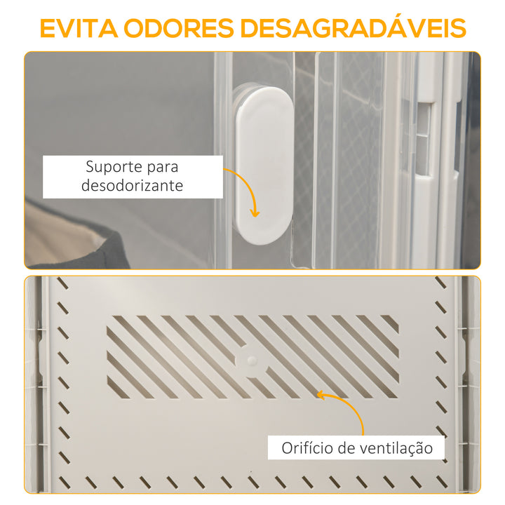 Armário Modular de Plástico Sapateira Modular com 8 Cubos Portas Magnéticas Organizador de Sapatos para Entrada Corredor Dormitório 28x36x21cm Transparente