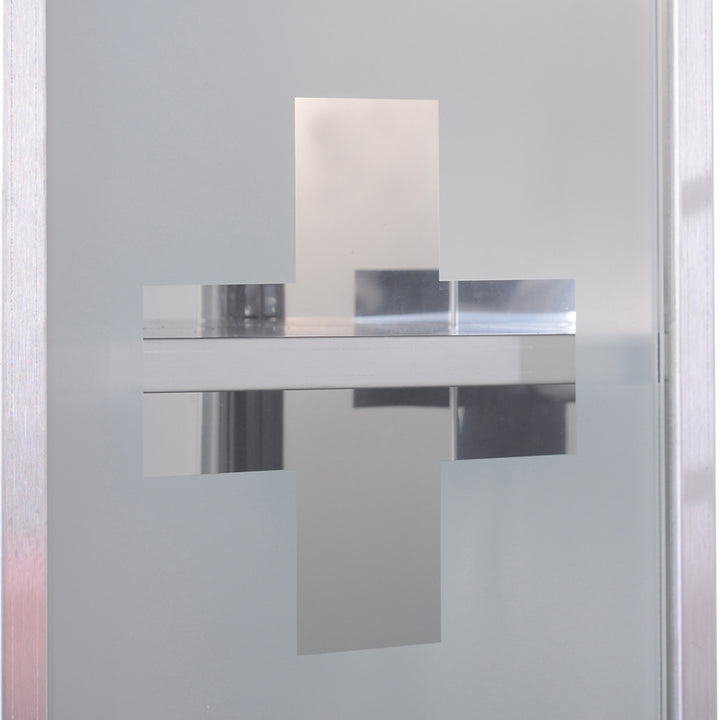 Armario de Medicamentos Farmácia Armário de Primeiros Socorros Aço Inox 3 Estantes Caixa Suspensa de Parede com Fechadura 25x12x48cm