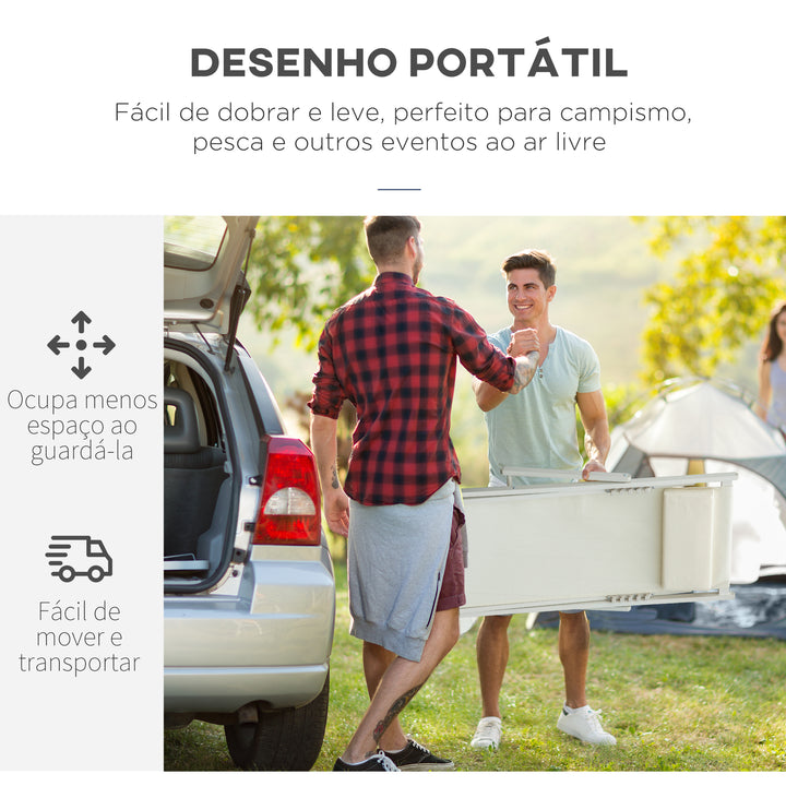 Conjunto de 2 Espreguiçadeiras Dobráveis de Alumínio Espreguiçadeiras de Jardim com Encosto Reclinável em 5 Posições e Apoio para a Cabeça Acolchoado 58x96,5x91,5 cm Branco