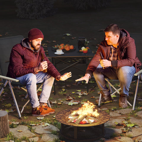 2 Cadeiras de Campismo Dobráveis de Alumínio Cadeiras de Jardim Portáteis com Encosto Alto Ajustável Apoios de Braços de Madeira e Bolsa de Transporte para Exterior 59x67x96 cm Preto