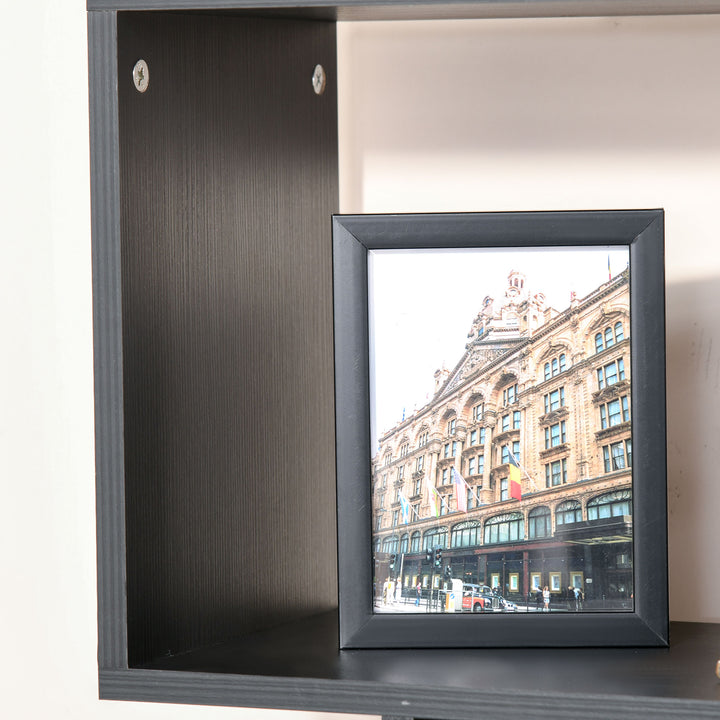 Estante com 6 Prateleiras para Livros - Cor: Preto – Material: Madeira - Dimensões 80 x 25 x 192 cm