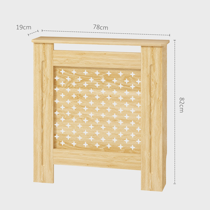 Cobertura de Radiador de MDF Proteção para Radiador para Sala de Estar Dormitório Corredor 78x19x82 cm Carvalho