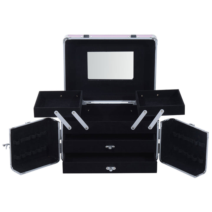 Mala para Maquilhagem Organizador Cosméticos Profissional 29x21x20cm