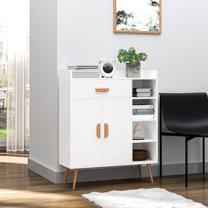 Armário Branco Móveis multiuso para cozinha sala de jantar sala de estar e casa de banho 80x29,5x96cm