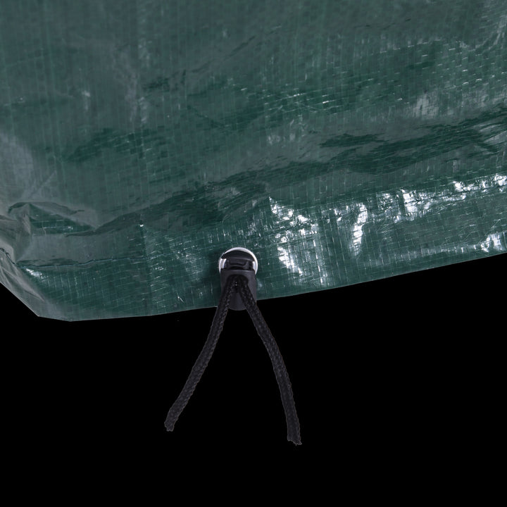 Capa Protetora para Móveis Retangular Cobertura de Móveis para Jardim Impermeável Anti-UV Antipó para Terraço Varanda 235x190x90 cm Verde