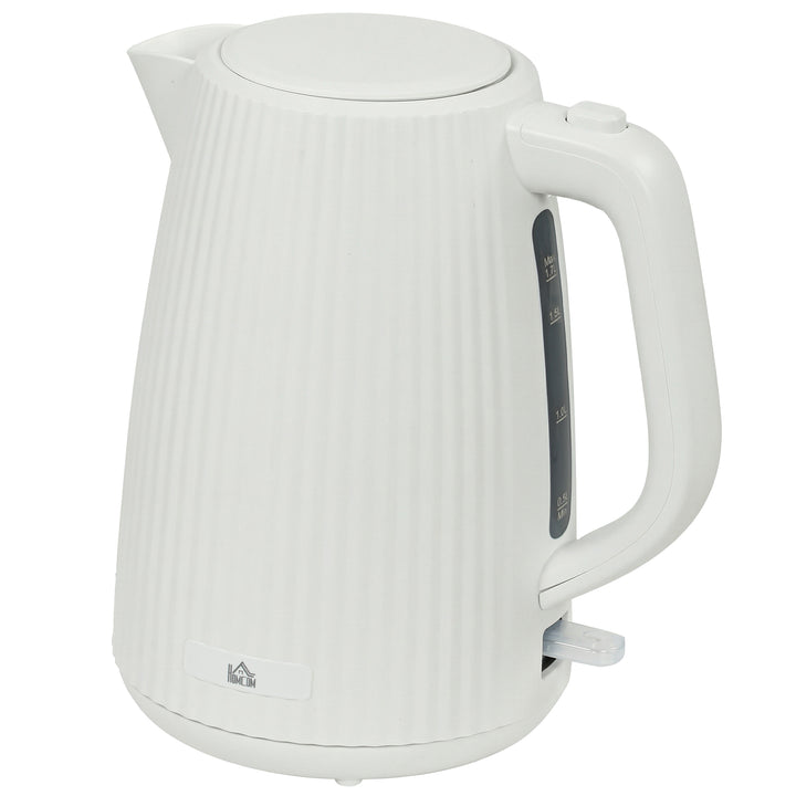 Jarro Elétrico 1,7 L, 2200 W, Aquecedor de Água com Desligamento Automático, Base Giratória 360°, Filtro Anticalcário Removível, Creme