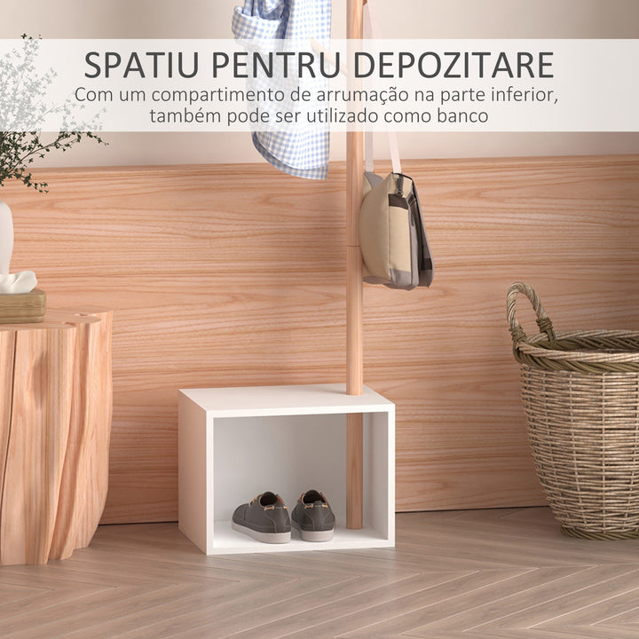 Cabide de Pé com Sapateira Pendurador 40x30x180cm