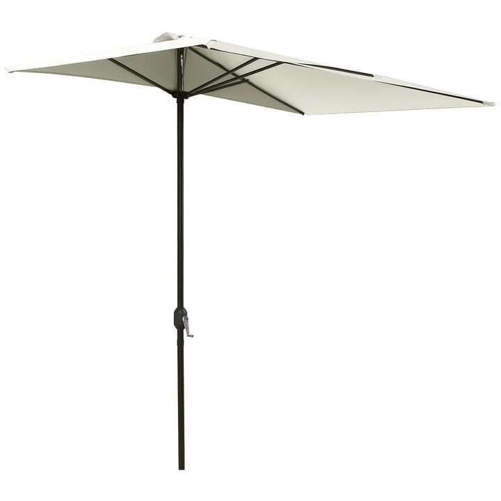 Guarda-sol de meia tela de jardim Parasol do pátio Terraço Retângulo 230x130x245 cm