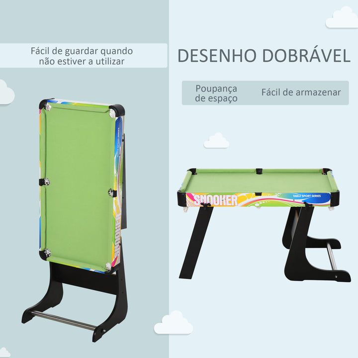 Mesa de vários jogos projeto 4 em 1 pebolin Hóquei Bilhar ping - pong 86.5x43.5x64 cm