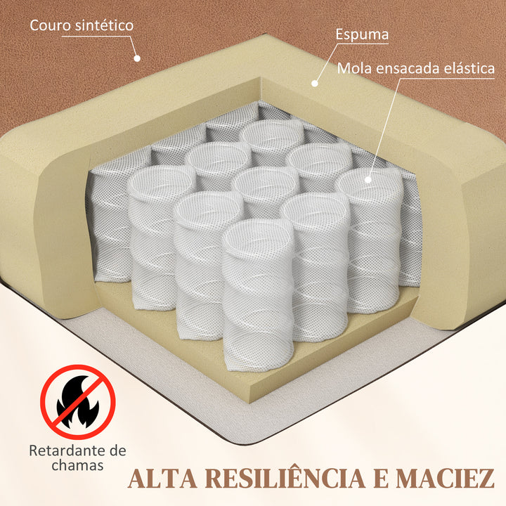 Poltrona Relax Levanta Pessoas Elétrica Poltrona Elevatória com 8 Pontos de Massagem Poltrona Reclinável com Função de Aquecimento Controlo Remoto e Bolso Lateral Marrom
