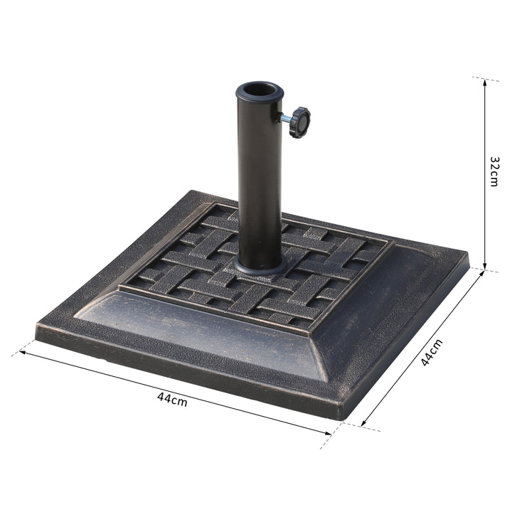 Base guarda-sol Resina Bronze 44 x 44 x 33 cm