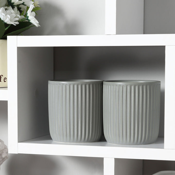 Prateleira de parede decorativa Conjunto de 8 prateleiras Estante para CDs Estantes Flutuantes Cubos Modernos 85x14,5x47,5cm Carga 20kg Madeira