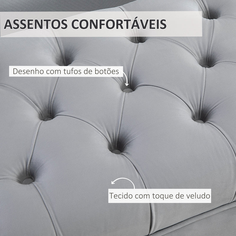 Banco de Pé de Cama com Assento Acolchoado e Pés Metálicos Banco de Quarto para Entrada Corredor Capacidade 120 kg 118x45x42 cm Cinza