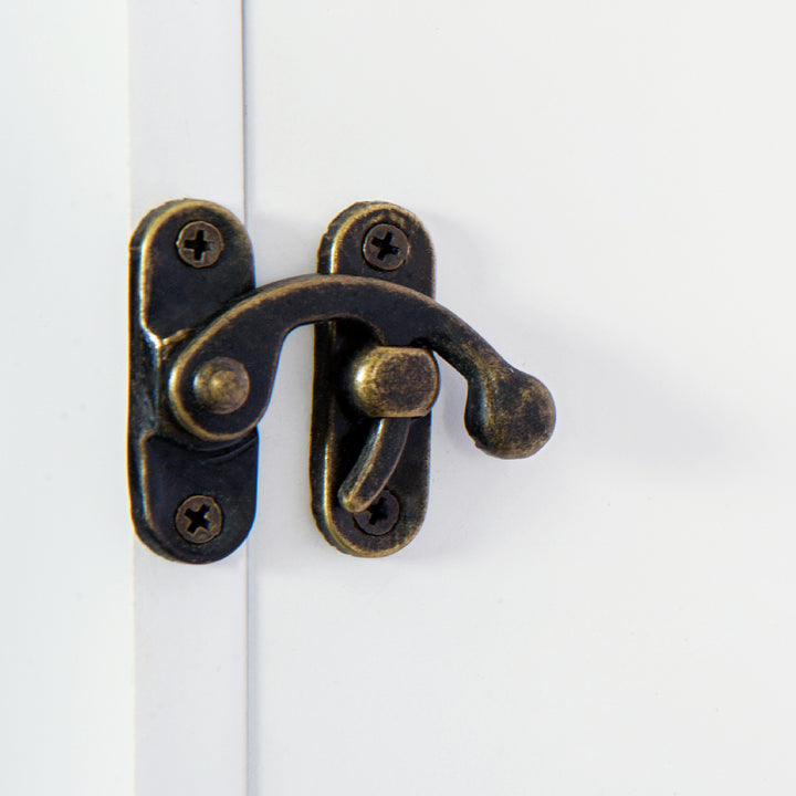 Espelho guarda-joias Branco MDF 37 x 9,5 x 112 cm