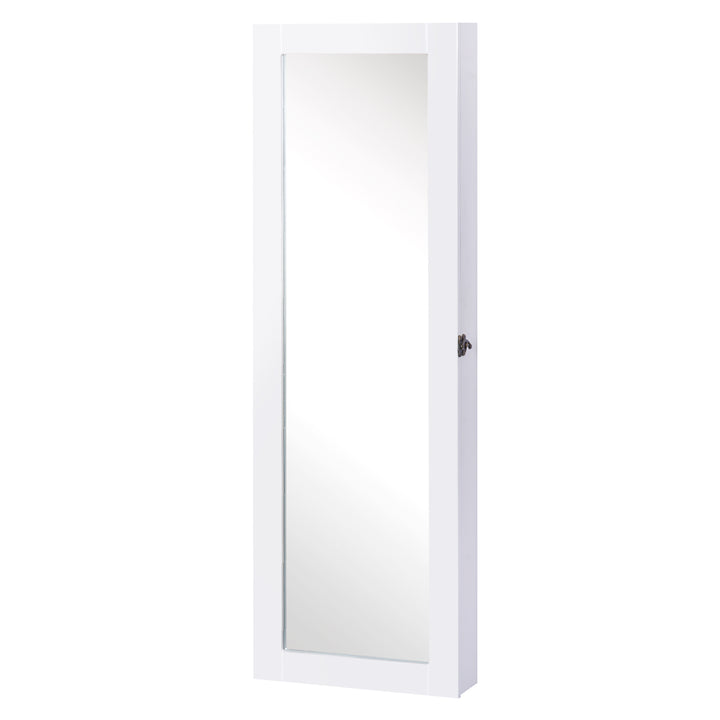Espelho guarda-joias Branco MDF 37 x 9,5 x 112 cm
