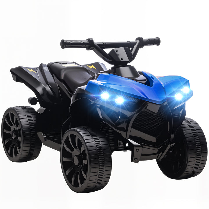 Quadriciclo Elétrico para Crianças 6 V Quadriciclo para Crianças de 3-8 Anos com Velocidade até 3?km/h Faróis e Música 70x42x45 cm Azul