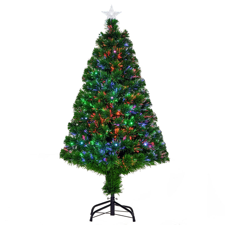 Árvore de Natal artificial com fibra óptica F60x120cm + 16 LED de 3 cores perfeitas para decoração de Natal
