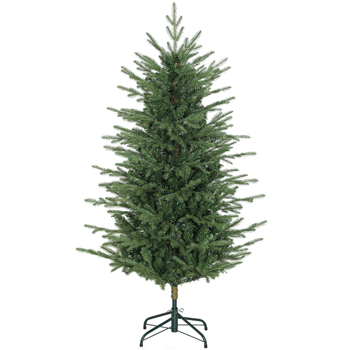 Árvore de Natal Artificial 150 cm Árvore de Natal com 1186 Ramos Densos Suporte Metálico Dobrável Montagem Fácil para Interior Verde