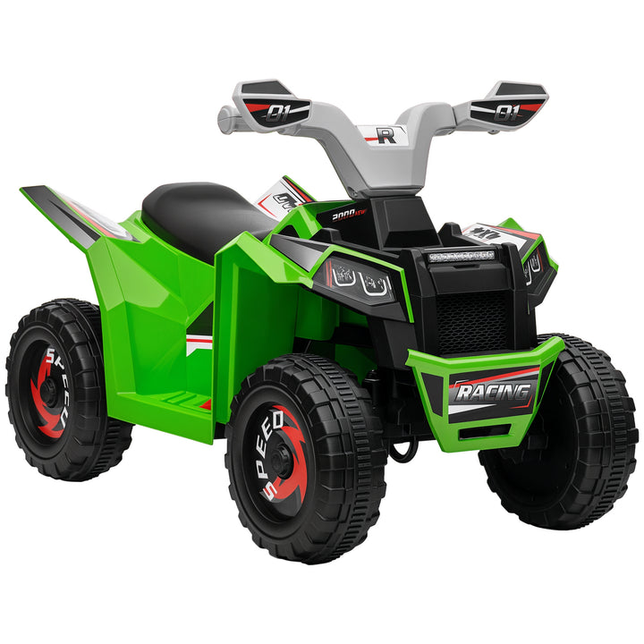Quadriciclo Elétrico para Crianças 18-36 Meses Veículo Elétrico a Bateria de 6V com Velocidade 2,5 km/h Avanço e Marcha Atrás 70x41,5x48,5 cm Verde