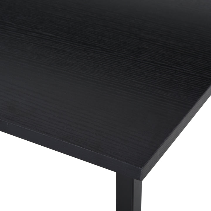 Mesa para Computador com Prateleiras Pés Ajustáveis ??Moldura de Metal 140x60x93 cm