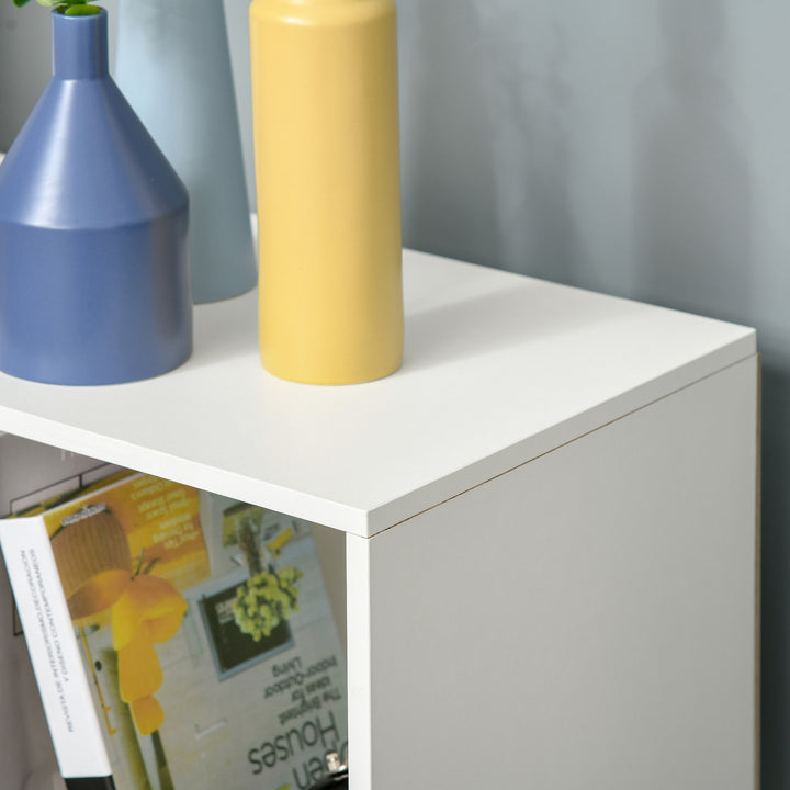 Armário de Arrumação 9 Cubos Estante de Exposição 91,5x29,5x91,5cm Branco