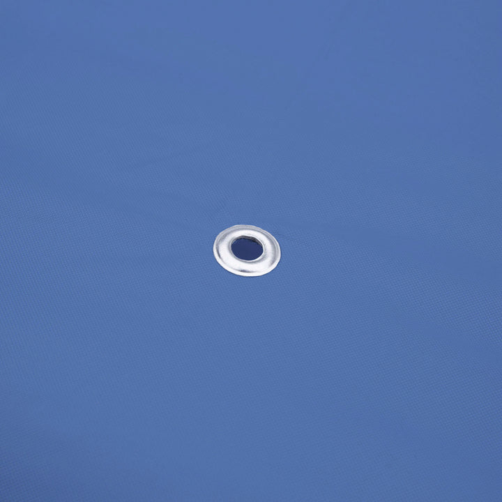 Tenda Dobrável 295x295x260 cm Tenda de Jardim com 4 Paredes Laterais de Malha 8 Orifícios de Drenagem e Bolsa de Transporte para Jardim Pátio Festas Azul