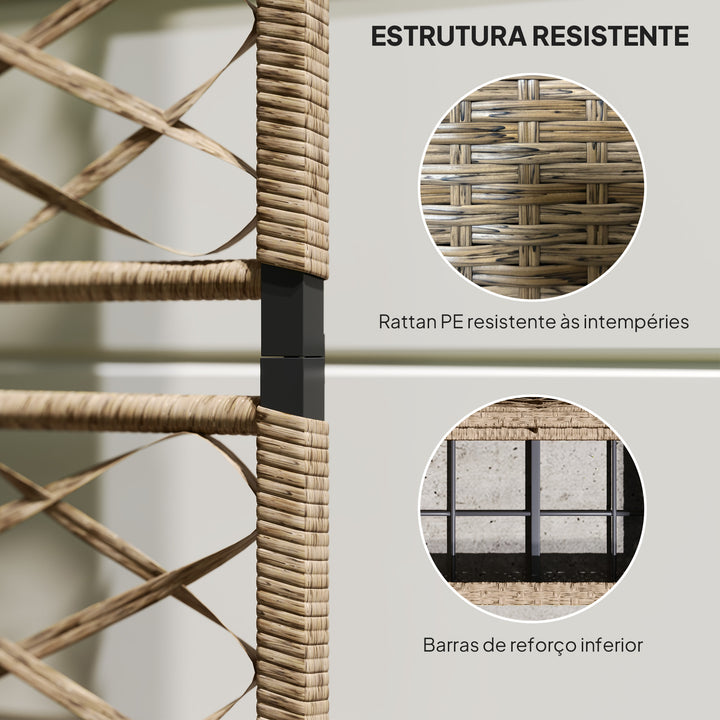 Jardineira com Treliça 2 Vasos Amovíveis para Plantas Trepadeiras Jardineira Grande para Exterior de Vime para Pátio Terraço 57x30x150 cm Madeira