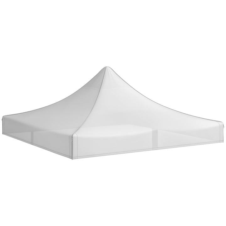 Toldo de Substituição 3x3 m para Pérgola de Jardim Cobertura de Substituição para Tenda Dobrável de Tecido Oxford Impermeável e Anti-UV Branco