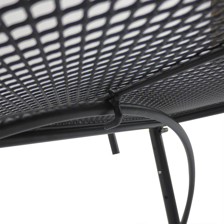 Mesa suspensa para varanda com braço ajustável e altura ajustável em 3 posições Estrutura de metal máx. 30 kg 60x56,5x45 cm Preto