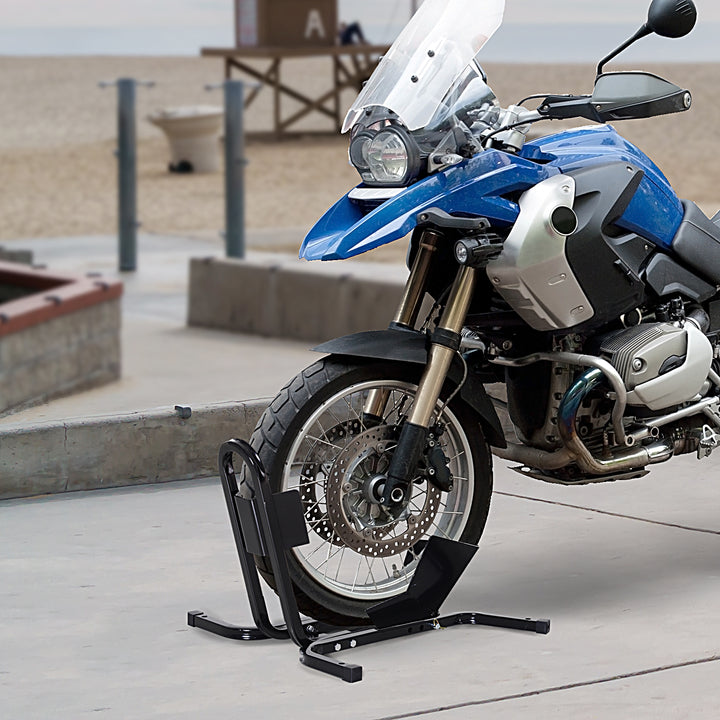 Suporte ajustável da roda da motocicleta do metal do estacionamento da motocicleta para as rodas Ø43/48/53 cm