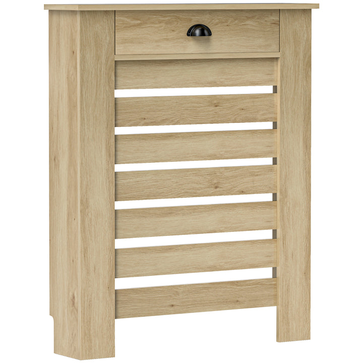 Cobertura para Radiador com Gaveta Cobertura para Radiador de MDF para Sala de Estar Dormitório Corredor 78x19x95,5 cm Carvalho