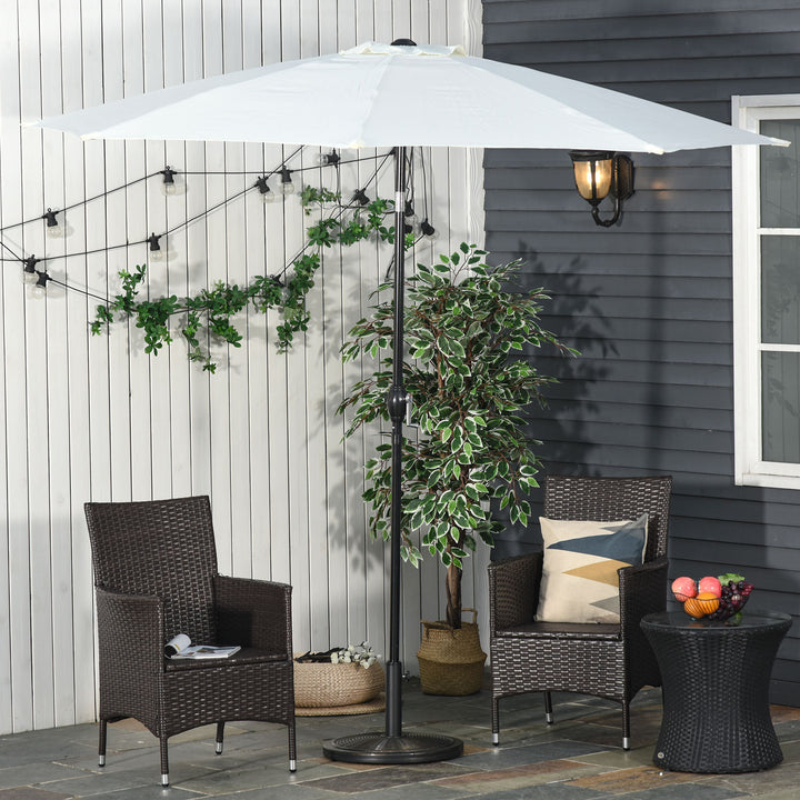 Base de Guarda-sol ajustável F48x34 cm Suporte de Guarda-sol Universal Estilo Retro HDPE Pátio Jardim Praia