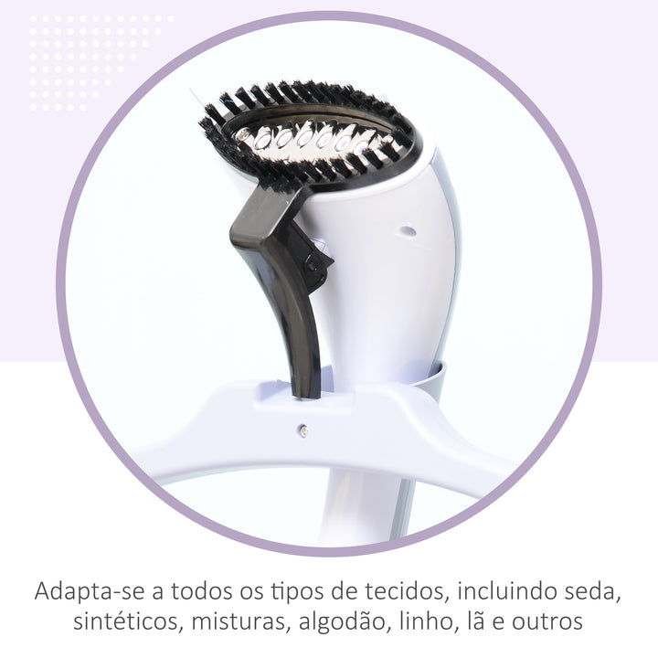 Ferro de Engomar a Vapor com Depósito de 1,8 L e Temperatura Ajustável 11 Níveis 1800 W - 21,5x30x150 cm
