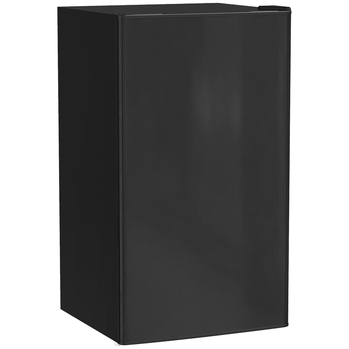 Mini Frigorífico 91L de Capacidade Frigorífico Elétrico Pequeno com Prateleira Ajustável Compartimento Congelador e Porta Reversível Silencioso 41dB 47,5x44,2x84 cm Preto