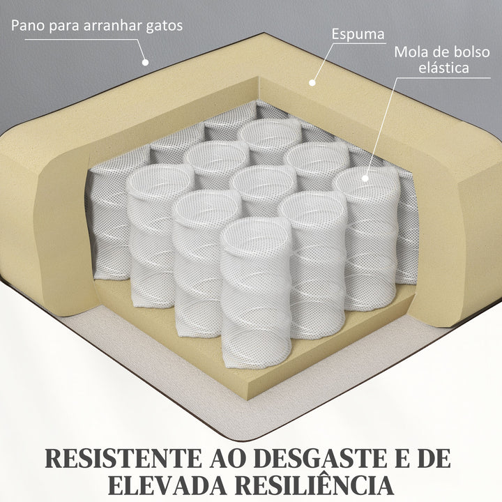 Poltrona Relax Levanta Pessoas Elétrica Poltrona com 8 Pontos de Massagem Poltrona Elétrica Reclinável com Função de Aquecimento 2 Controlos Remotos e Bolso Lateral Cinza