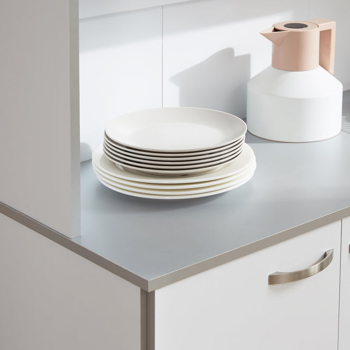 Armário de Cozinha com Prateleira Ajustável para Microondas 101x39x180 Branco
