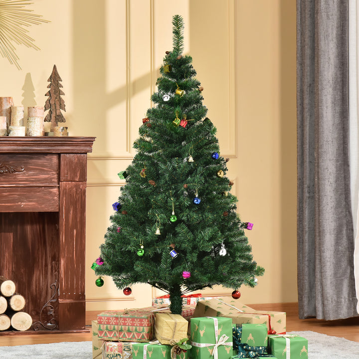 Árvore de Natal verde com enfeites F75x150cm Artificial Árvore Decoração