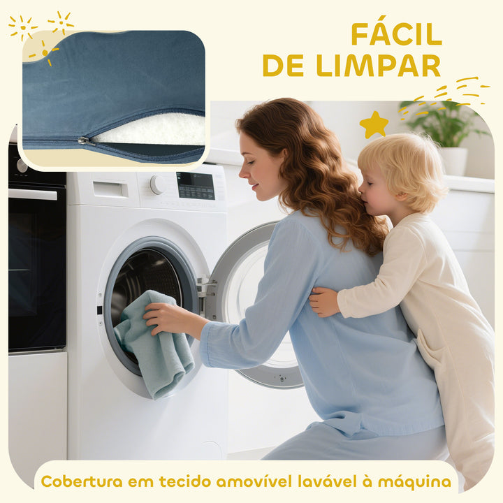 Conjunto de 9 Blocos de Espuma para Crianças Blocos de Psicomotricidade com Capas de Veludo Laváveis Conjunto de Escalada para Interior para Escalar e Rastejar Multicor