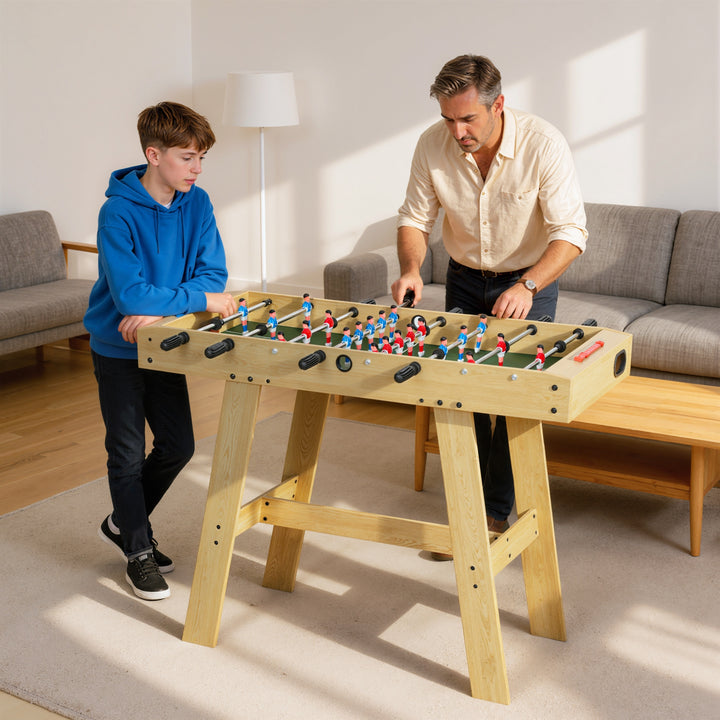 Matraquilho para Crianças com 2 Marcadores 8 Pegas 22 Jogadores e Varas Telescópicas para Crianças acima de 6 Anos e Adultos Famílias Festas 114x78x88 cm Madeira