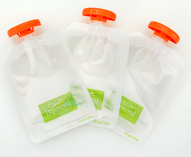 Dispenser Manual de Purê de Frutas – Kit de Armazenamento para Comida de Bebé | 10 Saquestas Esterilizados Reutilizáveis incluídas Artesanal e Armazenador Gourmet para bebês e crianças