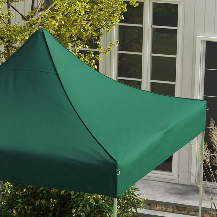 Toldo de Substituição 3x3 m para Pérgola de Jardim Cobertura de Substituição para Tenda Dobrável de Tecido Oxford Impermeável e Anti-UV Verde Escuro