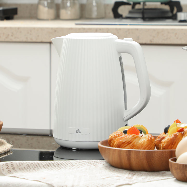 Jarro Elétrico 1,7 L, 2200 W, Aquecedor de Água com Desligamento Automático, Base Giratória 360°, Filtro Anticalcário Removível, Creme